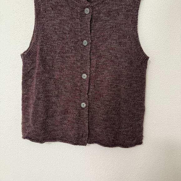 J.Jill Women's Wool Alpaca Blend Button Front Sweater Vest Size XL - Picture 3 of 11